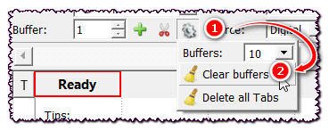 clear buffers