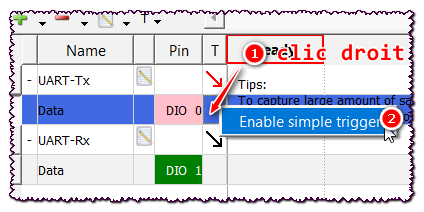 enable simple trigger